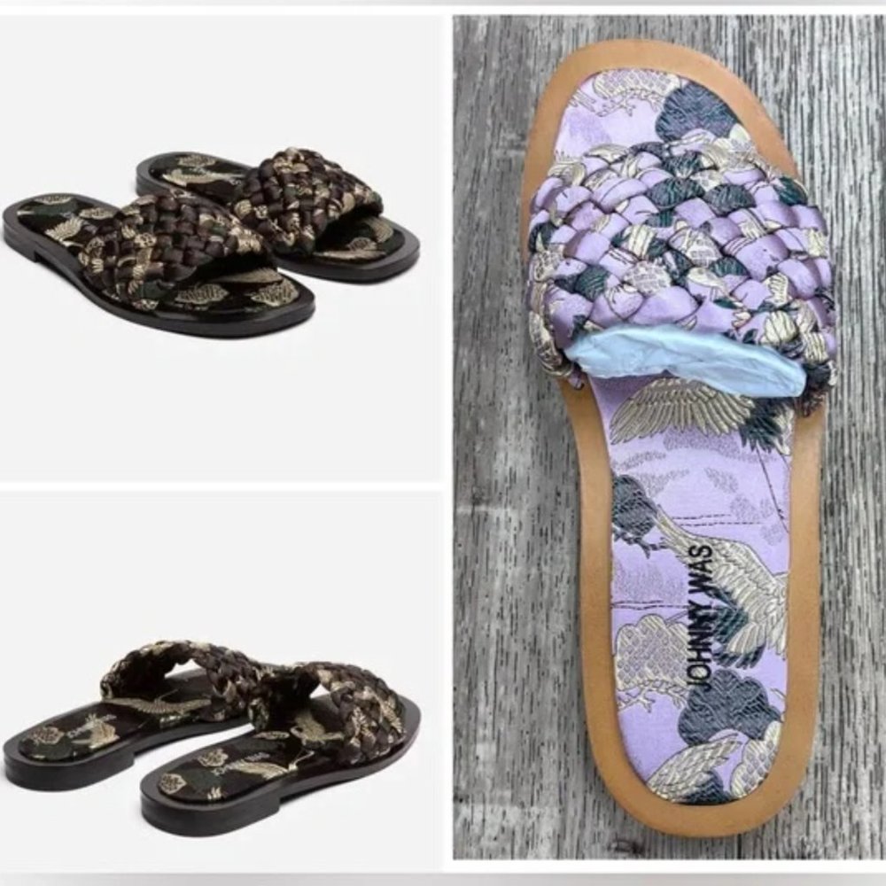 Johnny Was Woven Slides size 9.5 NIB
